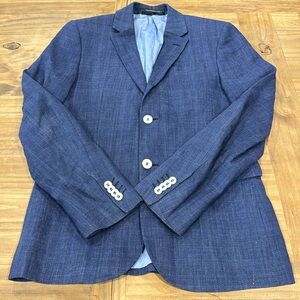 🟡SOLD🟡 Mens 36R H&M Blue Blazer with White Button Details